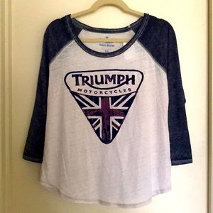 TRIUMPH motorcycles soft baseball tee